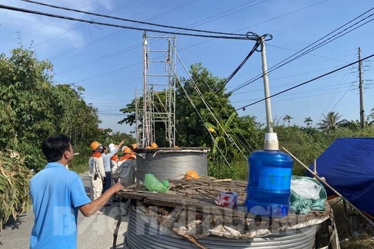 Kim Thành hỗ trợ thi công đường dây 220kV Nhiệt điện Hải Dương - Trạm 500kV Phố Nối