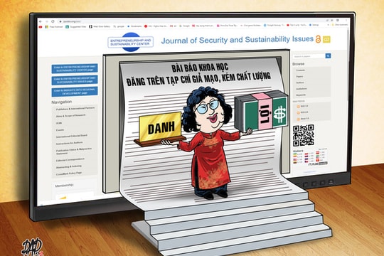 "Bài báo khoa học" đăng trên tạp chí dỏm, được thưởng tiền thật
