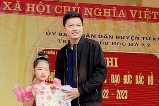 Hành động đẹp của một học sinh Trường Tiểu học Hà Kỳ