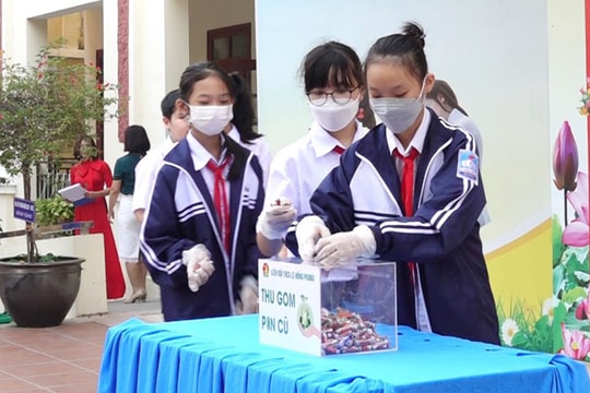 TP Hải Dương thu gom khoảng 7 tấn pin cũ