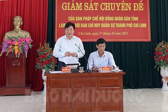 Phối hợp thực hiện tốt các Luật Nghĩa vụ quân sự, Dân quân tự vệ 