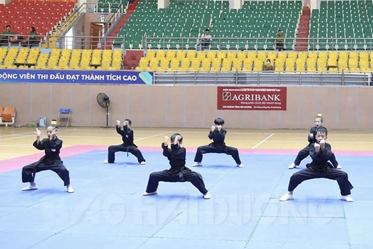Ninh Giang nhất toàn đoàn Giải võ thuật cổ truyền trẻ, thiếu niên tỉnh Hải Dương