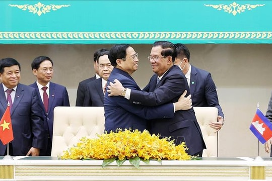 Toàn văn Tuyên bố chung Việt Nam - Campuchia
