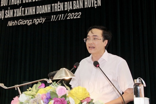 Chủ tịch UBND huyện Ninh Giang đối thoại với hộ sản xuất, kinh doanh