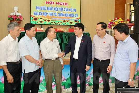 Đoàn Đại biểu Quốc hội tỉnh tiếp xúc cử tri tại TP Hải Dương