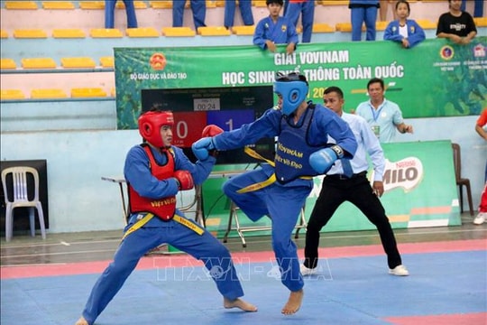 Trao 75 bộ huy chương tại Giải Vovinam học sinh phổ thông toàn quốc