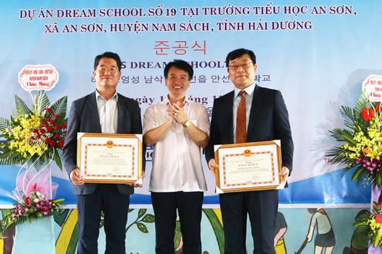 Khánh thành công trình nhà lớp học mới do nước ngoài hỗ trợ tại Trường Tiểu học An Sơn 