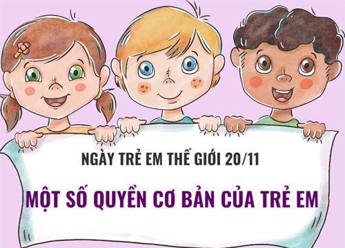 [Đồ họa] Ngày trẻ em thế giới 20.11: Một số quyền cơ bản của trẻ em