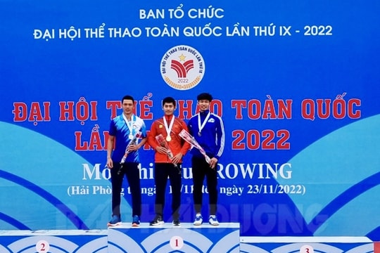 [Video] Rowing "mở hàng" 2 huy chương vàng cho đoàn Hải Dương tại Đại hội Thể thao toàn quốc