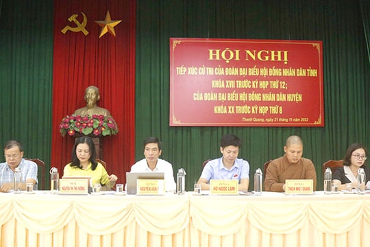 Đại biểu HĐND tỉnh tiếp xúc cử tri tại 3 huyện
