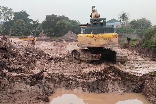 Đóng cửa mỏ đất sét thuộc dự án đô thị Chí Linh