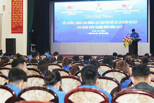 Nâng cao năng lực số và khởi nghiệp cho đoàn viên thanh niên ở Gia Lộc
