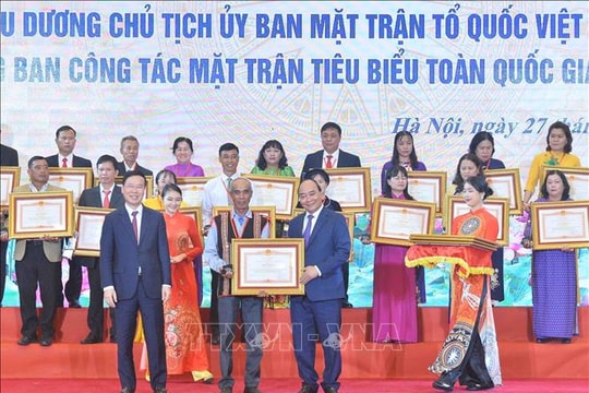 Chủ tịch nước: Cán bộ mặt trận đóng góp xây dựng hệ thống chính trị