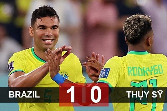 Vượt qua Thuỵ Sỹ 1-0, Brazil ghi tên mình vào vòng knock-out