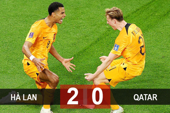 Hà Lan 2-0 Qatar: Lốc không nổi, Hà Lan vẫn thắng