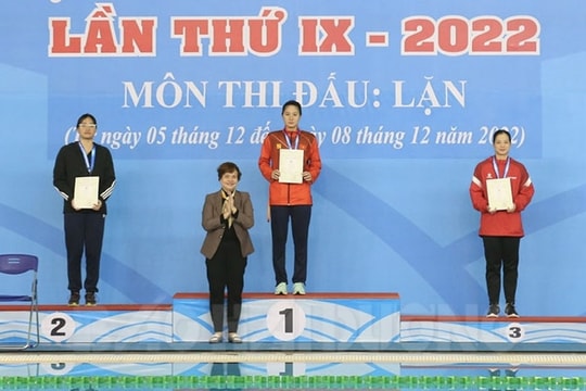 Đội tuyển lặn Hải Dương giành tổng số 9 huy chương