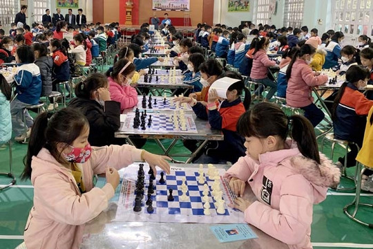 Giải cờ vua học sinh tiểu học và THCS huyện Kim Thành