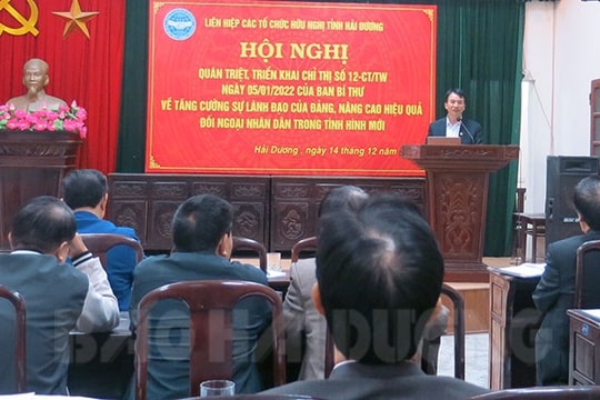 Liên hiệp Các tổ chức hữu nghị tỉnh khai thác nhiều nguồn viện trợ phi chính phủ
