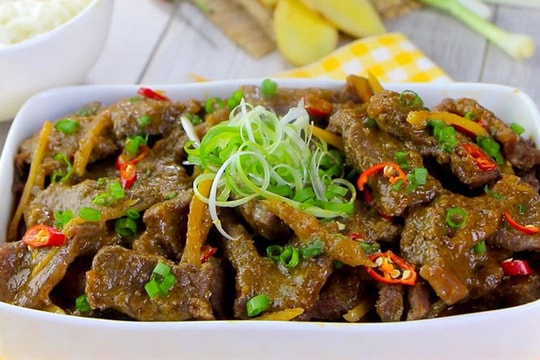 Cách làm thịt bò kho gừng ngon, đậm đà cho bữa cơm gia đình