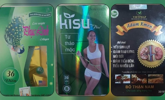 Hàng loạt sản phẩm giảm cân, bổ thận tráng dương chứa chất cấm