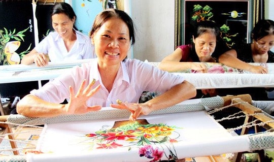 Người Hưng Đạo giữ nghề thêu truyền thống