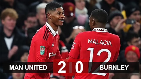Man United 2-0 Burnley: Quỷ đỏ vào tứ kết League Cup