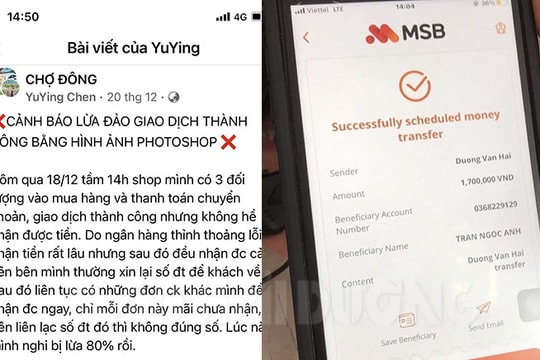 Cảnh giác khi thanh toán qua ứng dụng ngân hàng
