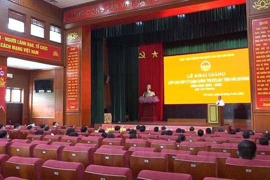 Số lớp đào tạo, bồi dưỡng lý luận chính trị và nghiệp vụ ở Trung tâm Chính trị TP Chí Linh vượt kế hoạch