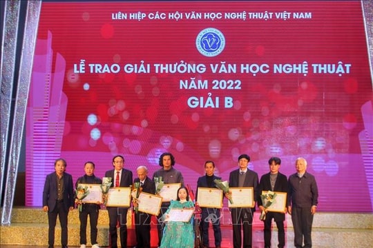 67 tác phẩm được trao Giải thưởng Văn học nghệ thuật năm 2022