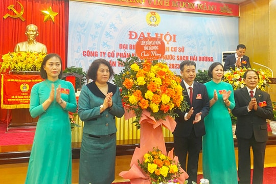 Công đoàn Công ty CP Kinh doanh nước sạch Hải Dương bảo đảm quyền lợi người lao động 