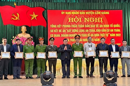 Mỗi địa phương, đơn vị ở Cẩm Giàng duy trì hiệu quả ít nhất 1 mô hình an toàn về an ninh trật tự
