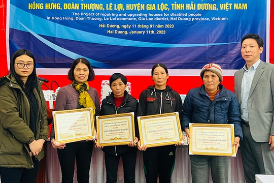 4 phụ nữ khuyết tật của Gia Lộc được sửa chữa nhà