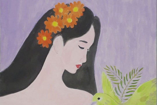 Vẽ hình mùa xuân