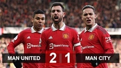 MU 2-1 Man City: Bruno, Rashford tỏa sáng, "Man đỏ" ngược dòng kịch tính