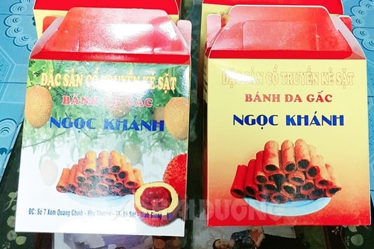 Bánh đa gấc Kẻ Sặt bán chạy