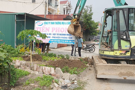 Thanh Miện giải toả 9 điểm họp chợ tự phát ven đường