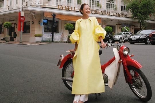 Sao Việt xúng xính áo dài Tết