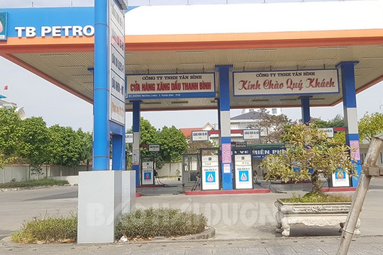 Một số cửa hàng xăng dầu ở TP Hải Dương thông báo hết xăng, ngừng bán
