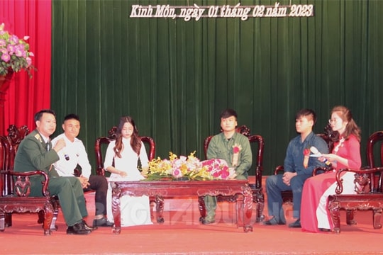 Giao lưu tuổi trẻ Kinh Môn với nhiệm vụ xây dựng và bảo vệ Tổ quốc