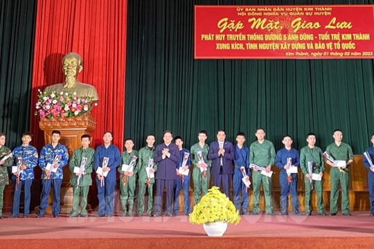 Hải Dương hoàn thành gặp mặt động viên thanh niên nhập ngũ