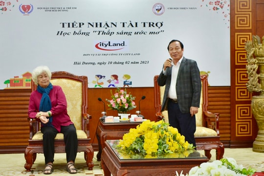 [Audio] Hội Bảo trợ người khuyết tật và trẻ em tỉnh Hải Dương tiếp nhận tài trợ 2 tỷ đồng