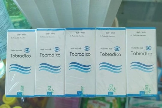 Thu hồi lô thuốc nhỏ mắt Tobradico kém chất lượng