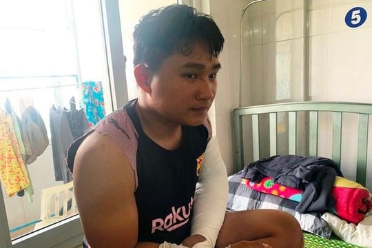 Công an triệu tập vợ chồng ở Quảng Ngãi đánh shipper gãy 2 tay