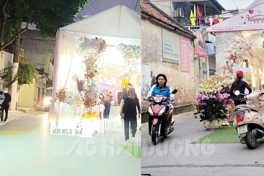 Tái diễn tình trạng rạp chiếm lòng đường