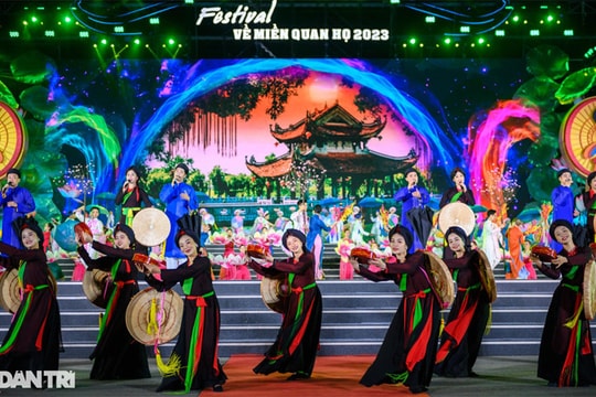 Gần 1.000 nghệ sĩ biểu diễn tại lễ khai mạc Festival "Về miền Quan họ 2023"