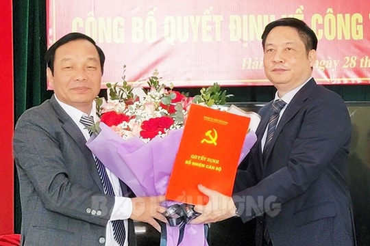 [Audio] Đồng chí Trần Anh Tuấn giữ chức Phó Trưởng Ban Dân vận Tỉnh ủy Hải Dương
