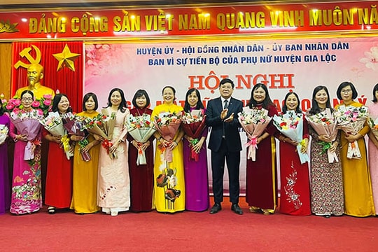 Gia Lộc gặp mặt cán bộ nữ lãnh đạo, quản lý