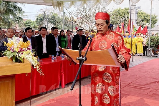 Khai hội truyền thống đền Xưa và dâng hương tưởng niệm Đại danh y - Thiền sư Tuệ Tĩnh