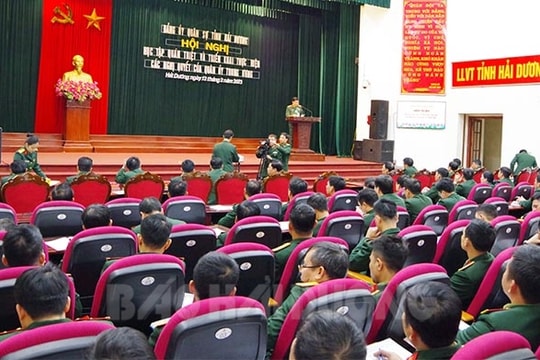 Đảng ủy quân sự tỉnh Hải Dương quán triệt, triển khai các nghị quyết của Quân ủy Trung ương