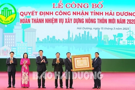 [Video] Hải Dương đón nhận quyết định tỉnh hoàn thành xây dựng nông thôn mới